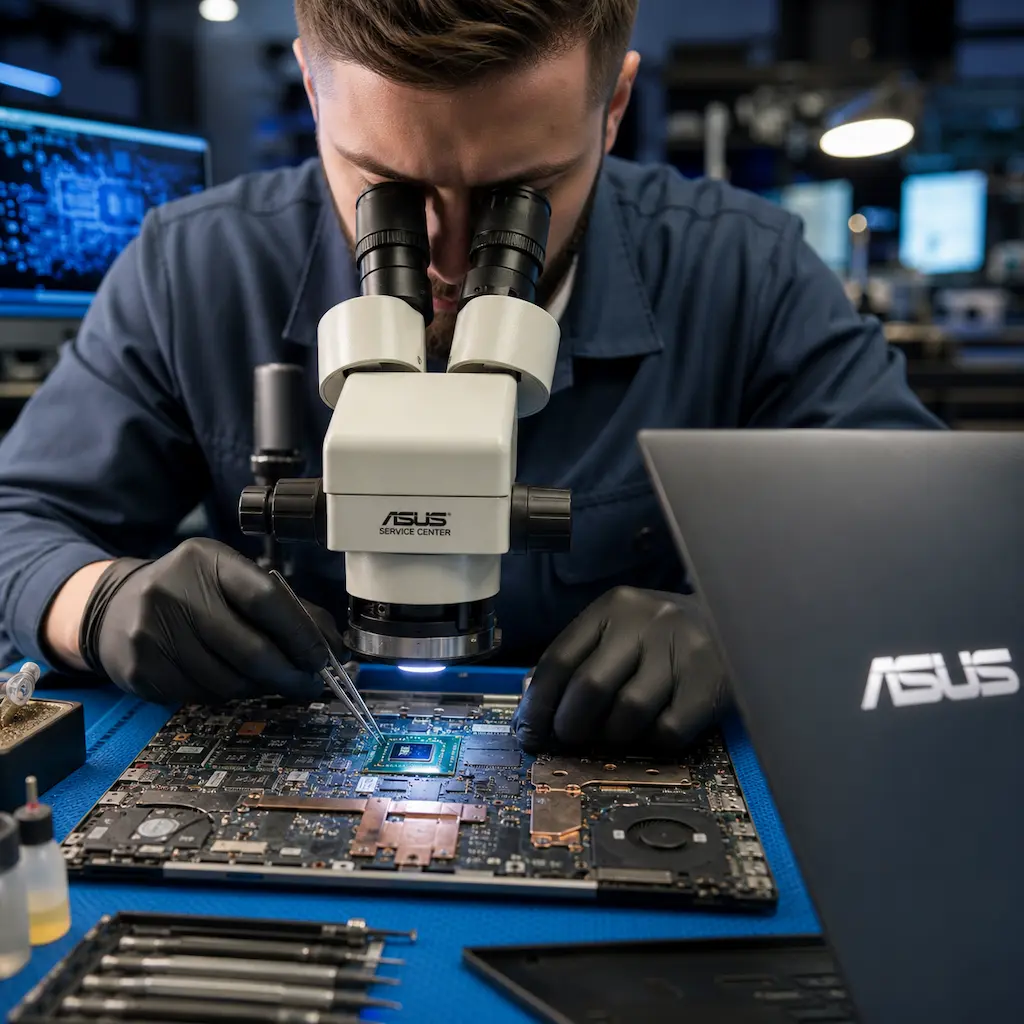 Замена видеокарты ноутбука Asus во Фрязино