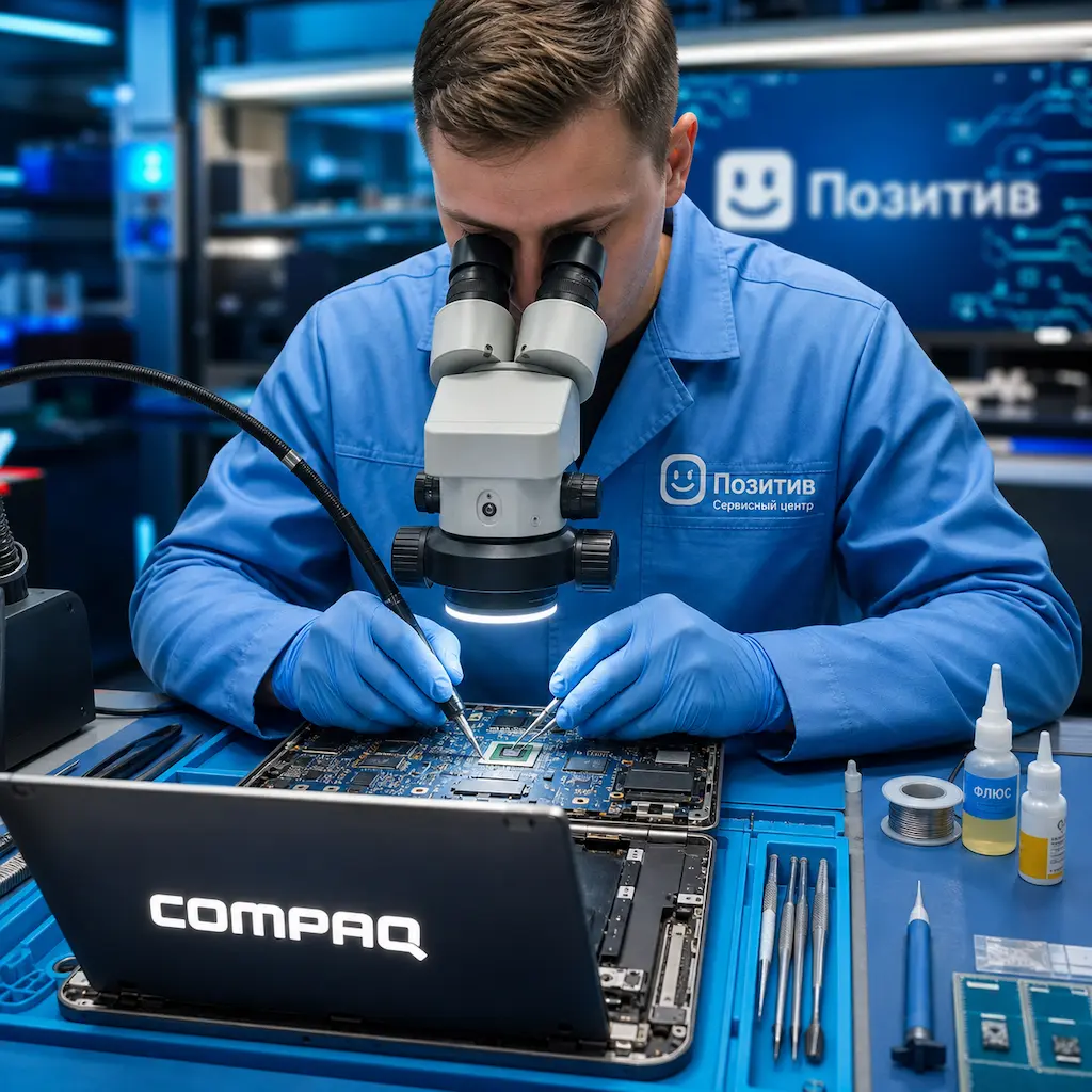 Замена видеокарты ноутбука Compaq во Фрязино
