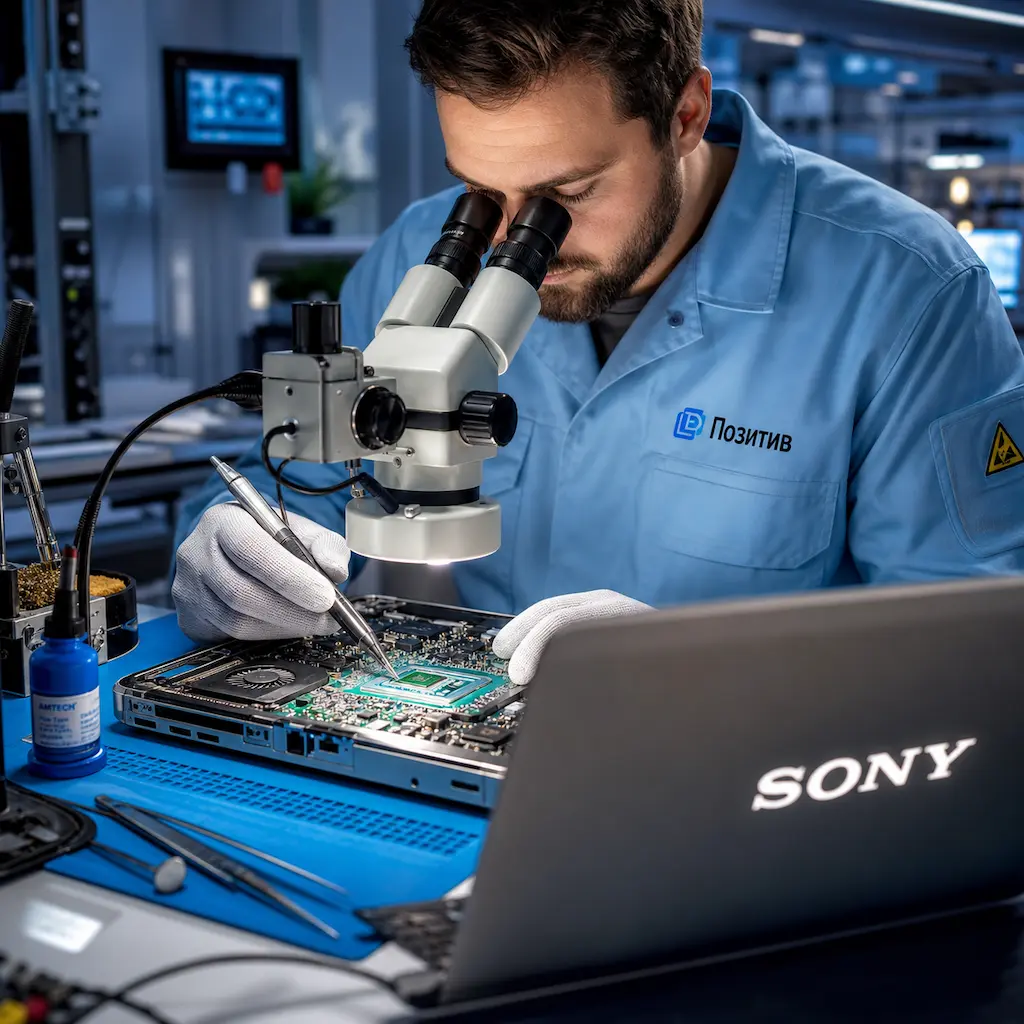 Замена видеокарты ноутбука Sony во Фрязино