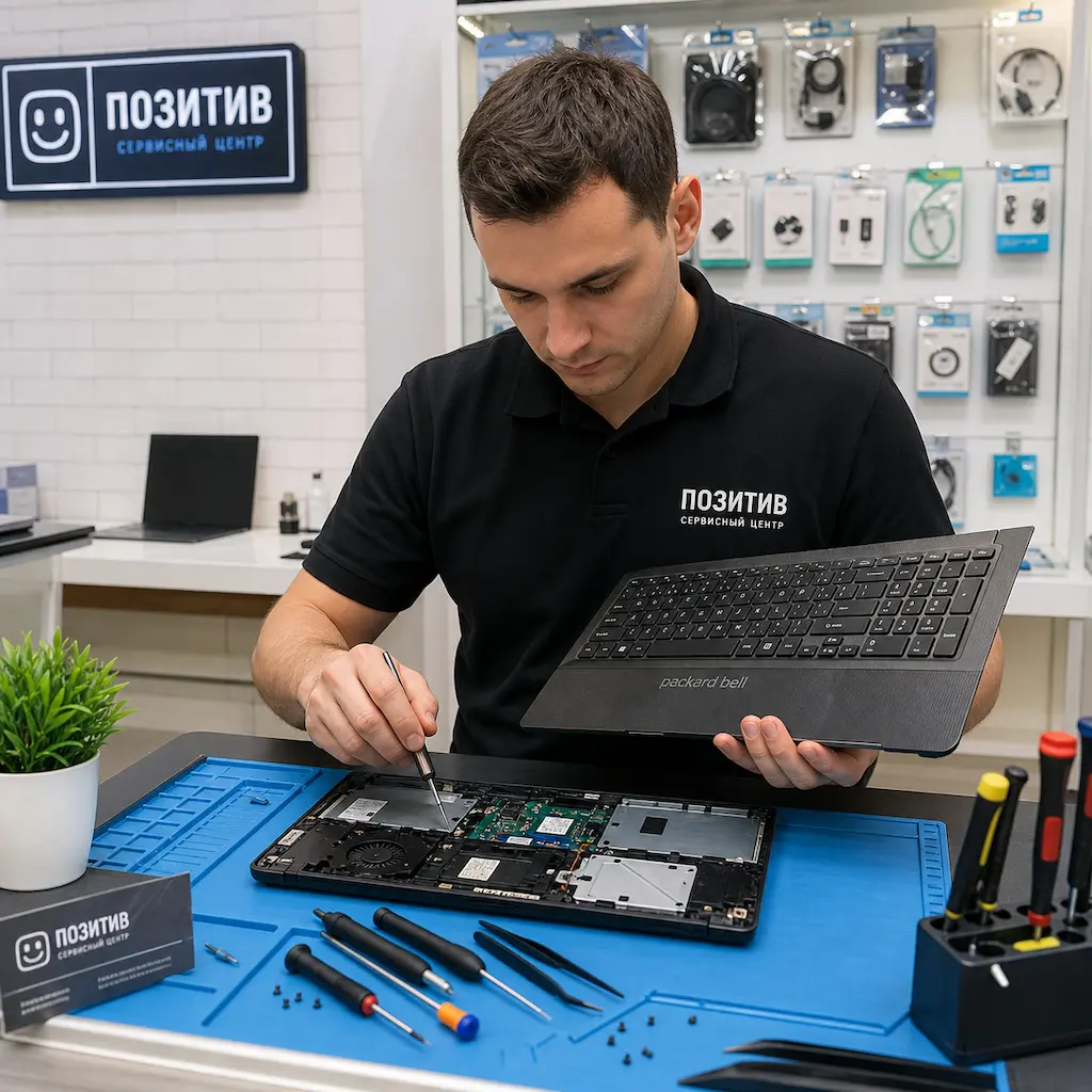 заменить клавиатуру на ноутбуке Packard Bell во Фрязино