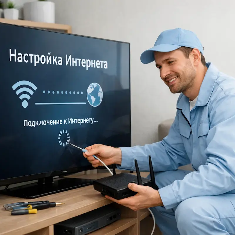 Настройка интернета на ТВ во Фрязино