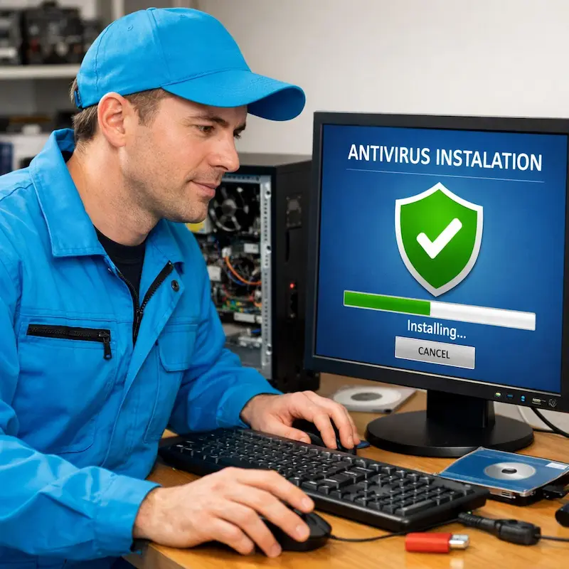 Установка антивируса на ноутбук во Фрязино