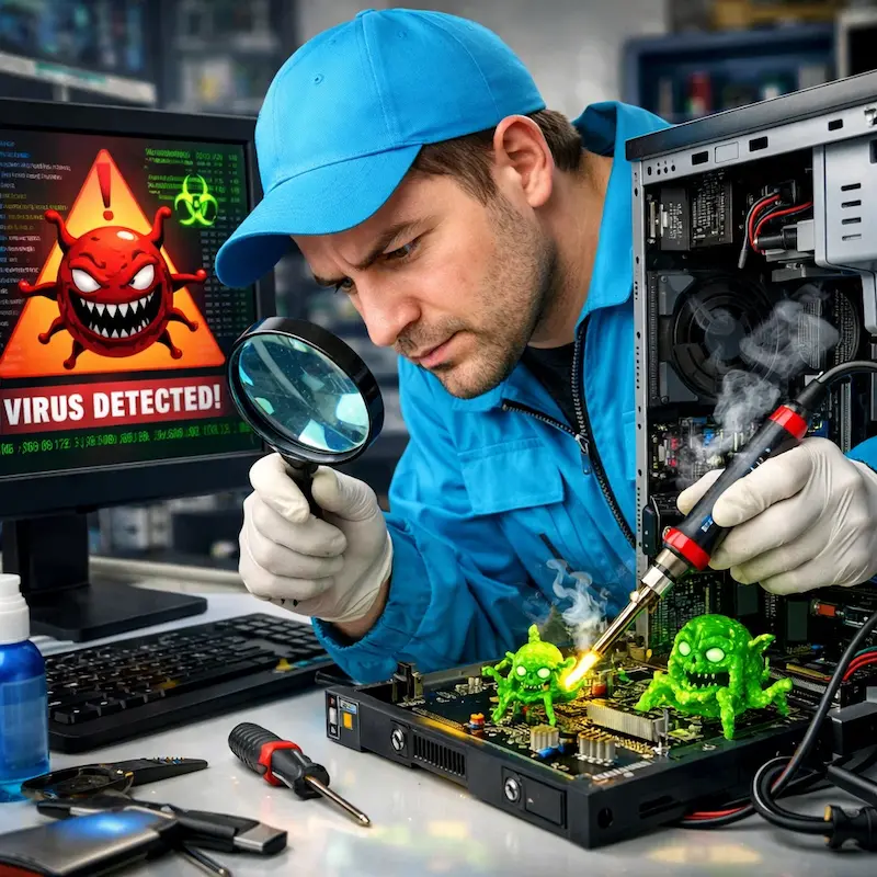 Вылечить компьютерный вирус во Фрязино