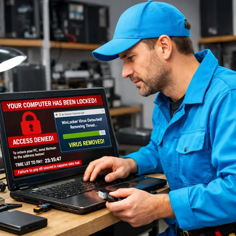 Поможем разблокировать компьютер и ноутбук во Фрязино